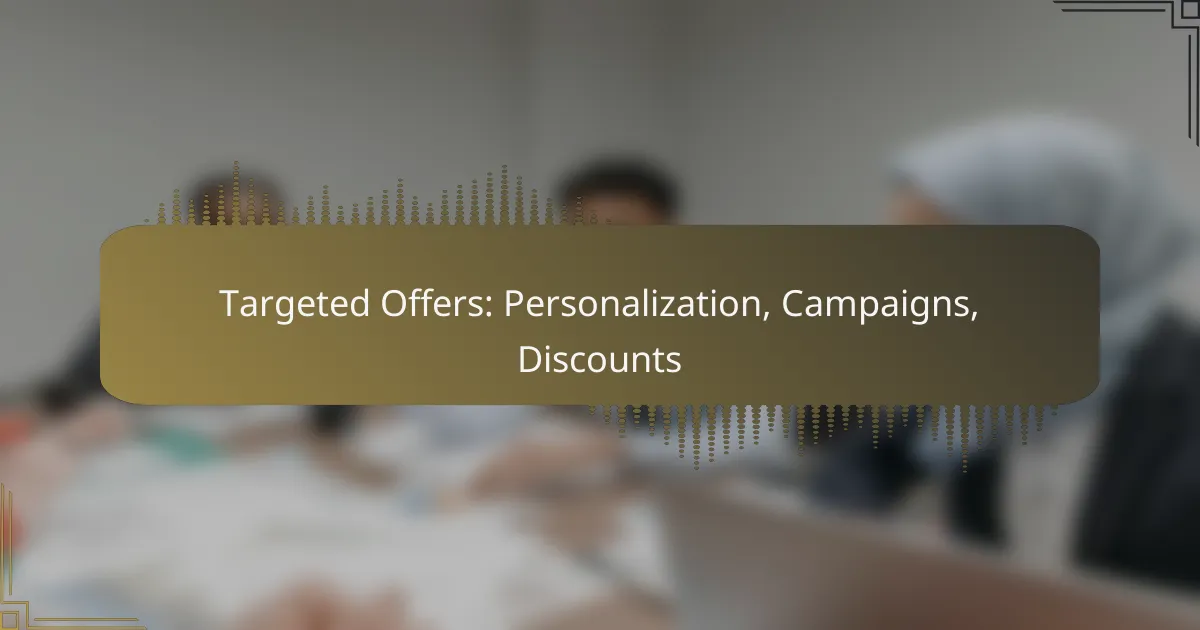Targeted Offers: Personalization, Campaigns, Discounts